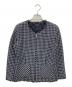 WEEKEND Max Mara（ウィークエンド マックスマーラ）の古着「ノーカラーツイードジャケット」｜ネイビー
