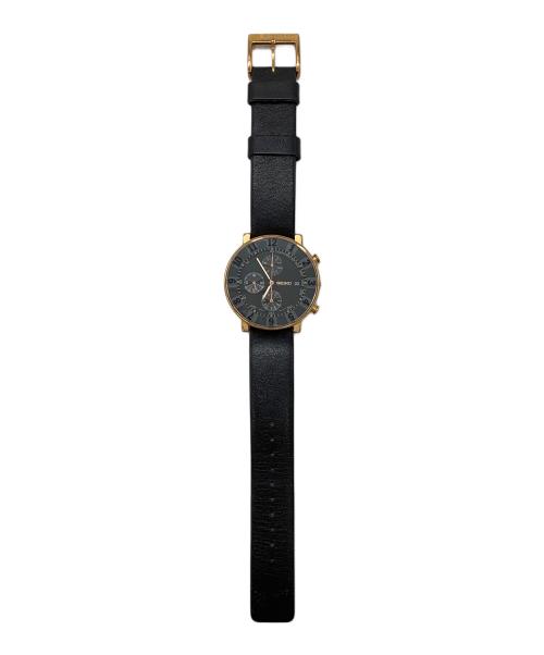 SEIKO（セイコー）SEIKO (セイコー) Sottsass Associati (ソットサス アソシエイツ) リストウォッチ  クロノグラフ ブラックの古着・服飾アイテム
