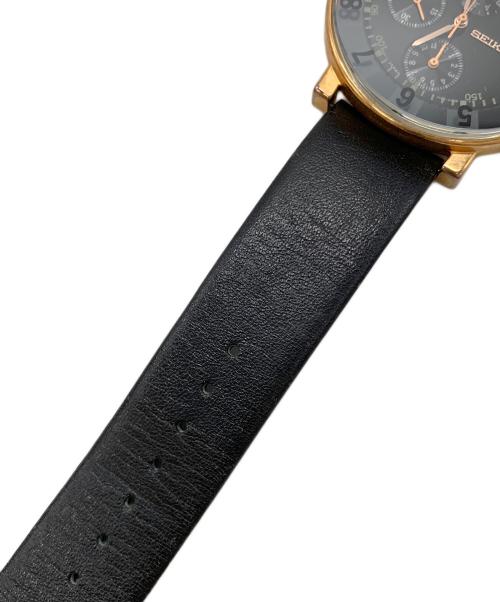 SEIKO（セイコー）SEIKO (セイコー) Sottsass Associati (ソットサス アソシエイツ) リストウォッチ  クロノグラフ ブラックの古着・服飾アイテム