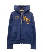 RUEHL No.925ルール No.925）の古着「ダメージジップパーカー」｜インディゴ