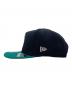 New Era (ニューエラ) キャップ ネイビー×グリーン：4000円