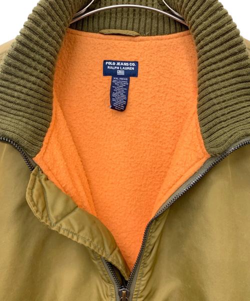 POLO JEANS（ポロジーンズ）POLO JEANS (ポロジーンズ) MA-1ジャケット カーキ サイズ:XXLの古着・服飾アイテム