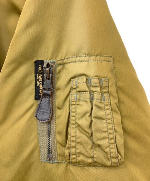 POLO JEANS（ポロジーンズ）POLO JEANS (ポロジーンズ) MA-1ジャケット カーキ サイズ:XXLの古着・服飾アイテム