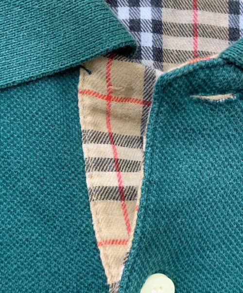 Burberry's（バーバリーズ）Burberry's (バーバリーズ) 長袖ポロシャツ グリーン サイズ:Lの古着・服飾アイテム
