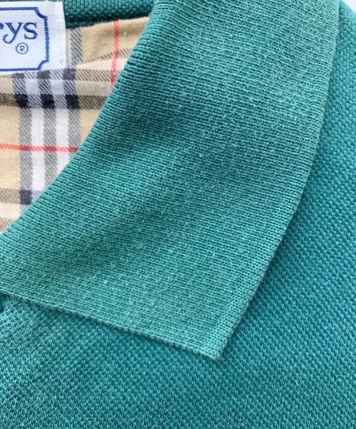 Burberry's（バーバリーズ）Burberry's (バーバリーズ) 長袖ポロシャツ グリーン サイズ:Lの古着・服飾アイテム