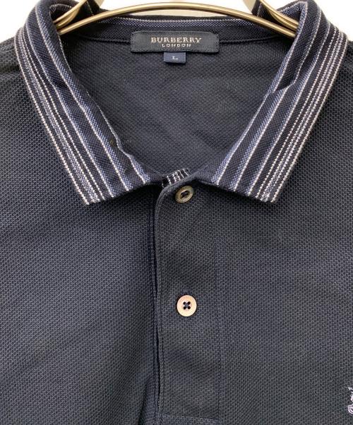 BURBERRY LONDON（バーバリーロンドン）BURBERRY LONDON (バーバリーロンドン) ポロシャツ ネイビー サイズ:Lの古着・服飾アイテム