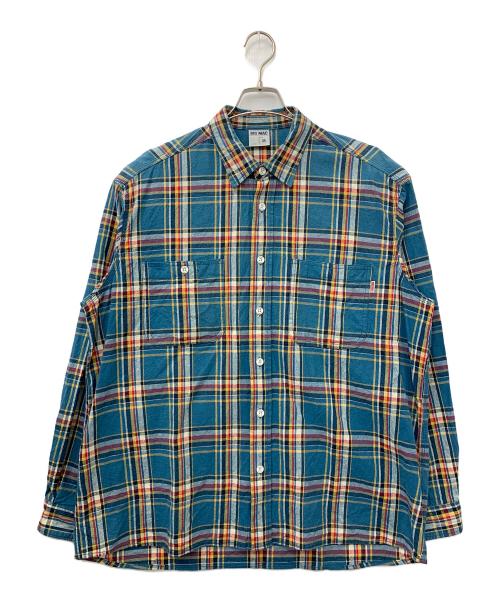big mac（ビッグマック）BIG MAC (ビッグマック) チェックワークシャツ ブルー サイズ:Mの古着・服飾アイテム