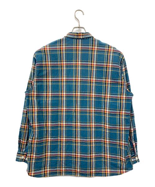 big mac（ビッグマック）BIG MAC (ビッグマック) チェックワークシャツ ブルー サイズ:Mの古着・服飾アイテム