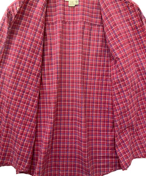 Eddie Bauer（エディーバウアー）Eddie Bauer (エディーバウアー) チェックシャツ レッド サイズ:XLの古着・服飾アイテム