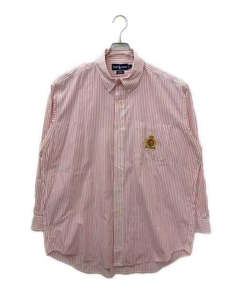 RALPH LAUREN（ラルフローレン）RALPH LAUREN (ラルフローレン) ストライプシャツ ピンク サイズ:Lの古着・服飾アイテム