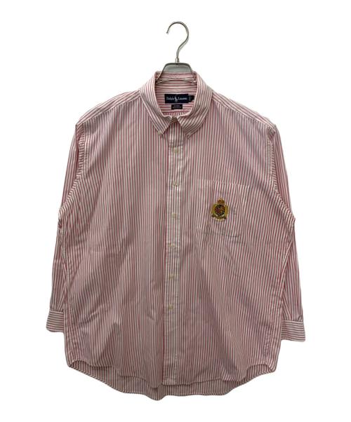 RALPH LAUREN（ラルフローレン）RALPH LAUREN (ラルフローレン) ストライプシャツ ピンク サイズ:Lの古着・服飾アイテム