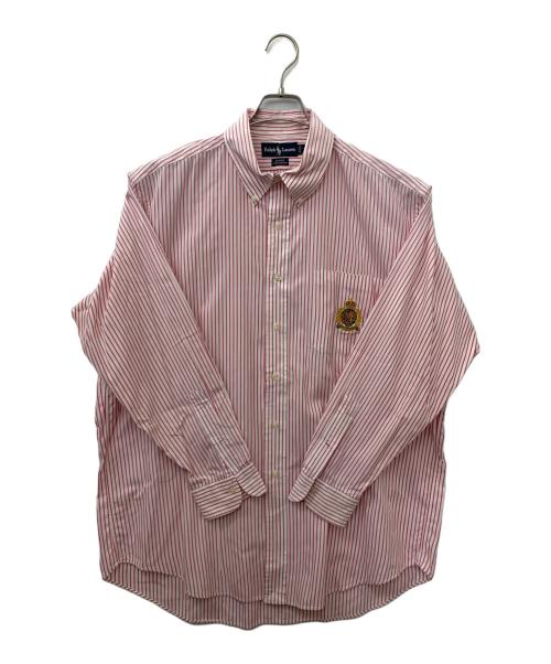 RALPH LAUREN（ラルフローレン）RALPH LAUREN (ラルフローレン) ストライプシャツ ピンク サイズ:Lの古着・服飾アイテム