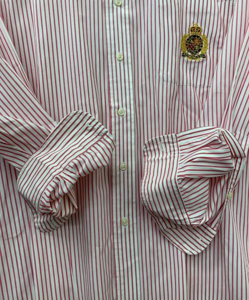 RALPH LAUREN（ラルフローレン）RALPH LAUREN (ラルフローレン) ストライプシャツ ピンク サイズ:Lの古着・服飾アイテム