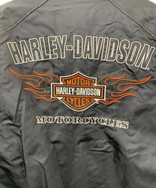 HARLEY-DAVIDSON（ハーレーダビッドソン）HARLEY-DAVIDSON (ハーレーダビッドソン) ナイロンジャケット ブラック サイズ:Mの古着・服飾アイテム