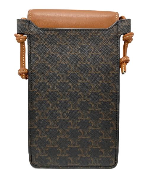CELINE（セリーヌ）CELINE (セリーヌ) Phone Pouch ブラウンの古着・服飾アイテム