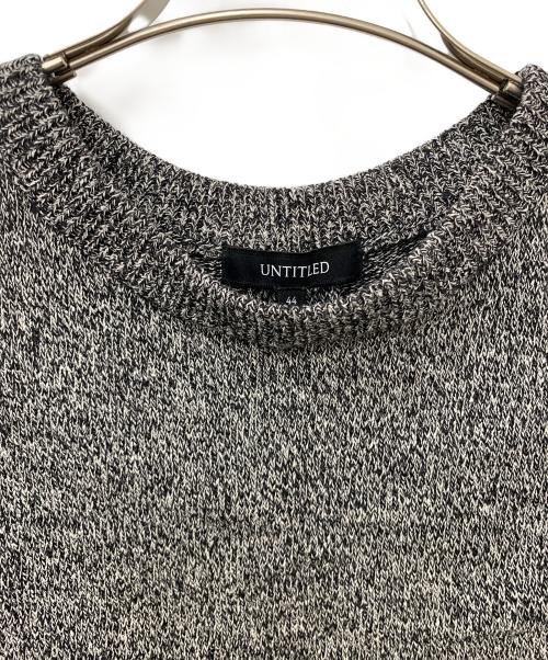 UNTITLED（アンタイトル）UNTITLED (アンタイトル) 杢調ニットベスト ブラック サイズ:44の古着・服飾アイテム
