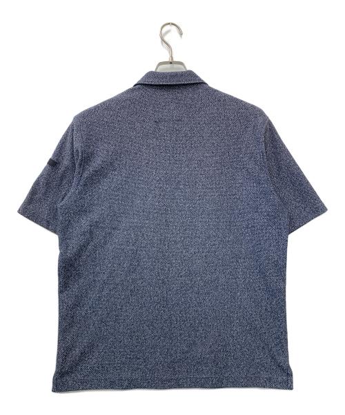 TAKEO KIKUCHI（タケオキクチ）TAKEO KIKUCHI (タケオキクチ) 尾州織ポロシャツ ネイビー サイズ:4の古着・服飾アイテム