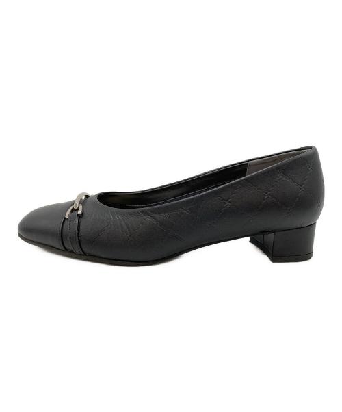 DIANA（ダイアナ）DIANA (ダイアナ) フラットシューズ ブラック サイズ:23 1/2の古着・服飾アイテム