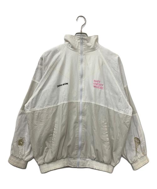 FUCKING AWESOME（ファッキンオーサム）FUCKING AWESOME (ファッキンオーサム) SHIT EVERY WHERE JACKET ホワイト サイズ:Lの古着・服飾アイテム