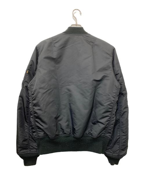 ALPHA（アルファ）ALPHA (アルファ) リバーシブルMA-1ジャケット ブラック×オレンジ サイズ:Lの古着・服飾アイテム
