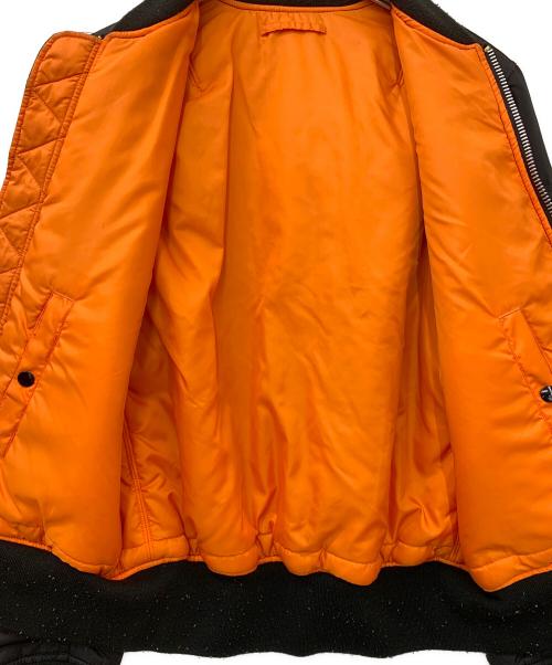ALPHA（アルファ）ALPHA (アルファ) リバーシブルMA-1ジャケット ブラック×オレンジ サイズ:Lの古着・服飾アイテム