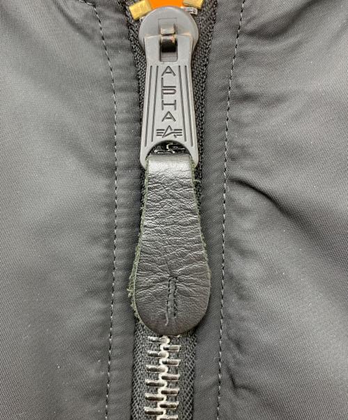 ALPHA（アルファ）ALPHA (アルファ) リバーシブルMA-1ジャケット ブラック×オレンジ サイズ:Lの古着・服飾アイテム