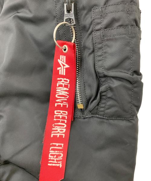 ALPHA（アルファ）ALPHA (アルファ) リバーシブルMA-1ジャケット ブラック×オレンジ サイズ:Lの古着・服飾アイテム