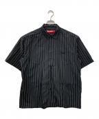 SUPREMEシュプリーム）の古着「Stripe S/S Pajama Shirt」｜ブラック