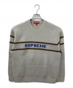 SUPREMEシュプリーム）の古着「Chest Stripe Sweater」｜グレー