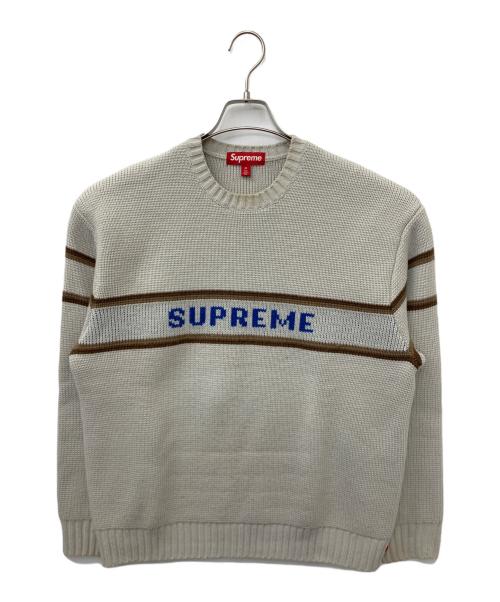 SUPREME（シュプリーム）SUPREME (シュプリーム) Chest Stripe Sweater グレー サイズ:Mの古着・服飾アイテム