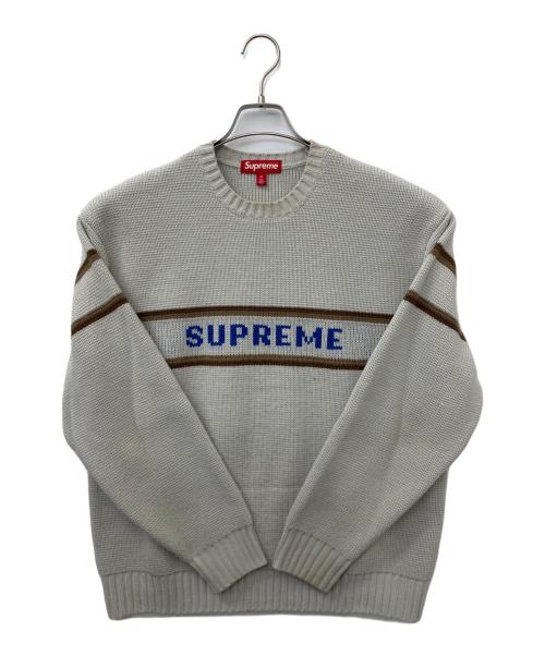 SUPREME（シュプリーム）SUPREME (シュプリーム) Chest Stripe Sweater グレー サイズ:Mの古着・服飾アイテム