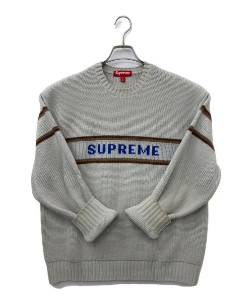 SUPREME（シュプリーム）SUPREME (シュプリーム) Chest Stripe Sweater グレー サイズ:Mの古着・服飾アイテム