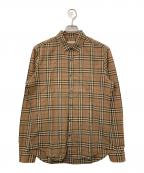 BURBERRY BRITバーバリーブリット）の古着「ノバチェック 長袖シャツ」｜ベージュ