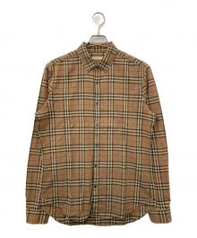 BURBERRY BRIT（バーバリーブリット）の古着「ノバチェック 長袖シャツ」｜ベージュ