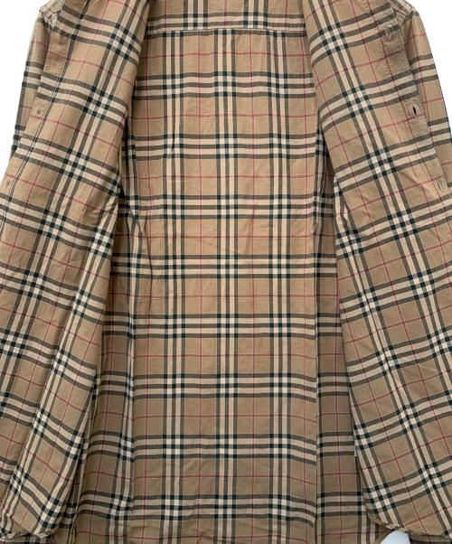 BURBERRY BRIT（バーバリーブリット）BURBERRY BRIT (バーバリーブリット) ノバチェック 長袖シャツ ベージュ サイズ:Mの古着・服飾アイテム