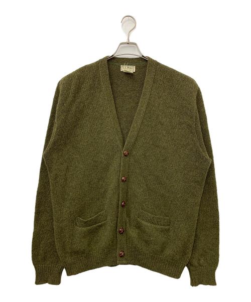 L.L.Bean（エルエルビーン）L.L.Bean (エルエルビーン) ウールカーディガン カーキ サイズ:XLの古着・服飾アイテム