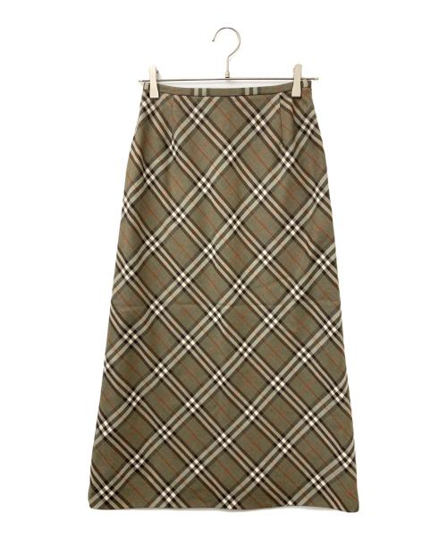 Burberry's（バーバリーズ）Burberry's (バーバリーズ) チェックスカート マルチカラー サイズ:38の古着・服飾アイテム