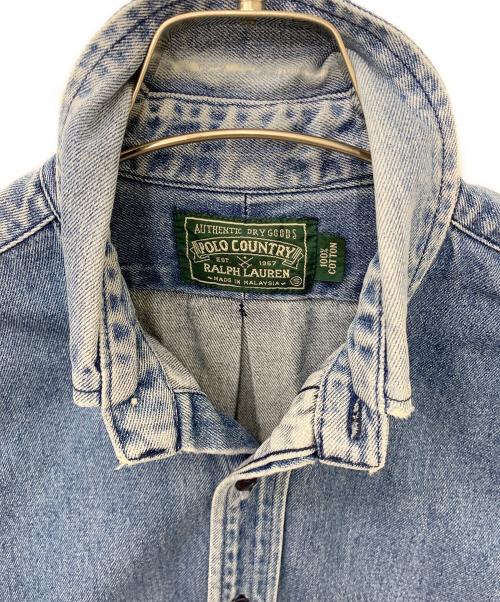 POLO COUNTRY（ポロカントリー）POLO COUNTRY (ポロカントリー) 80’s~90’sデニムシャツ インディゴ サイズ:Sの古着・服飾アイテム
