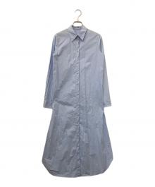 MM6 Maison Margiela（エムエムシックスメゾンマルジェラ）の古着「シャツワンピース」｜スカイブルー