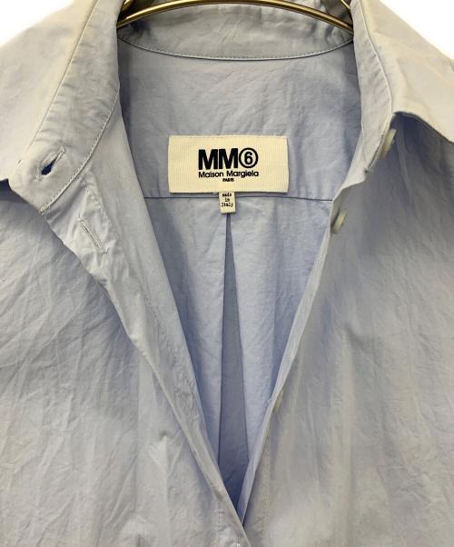 MM6 Maison Margiela（エムエムシックスメゾンマルジェラ）MM6 Maison Margiela (エムエムシックスメゾンマルジェラ) シャツワンピース スカイブルー サイズ:40の古着・服飾アイテム