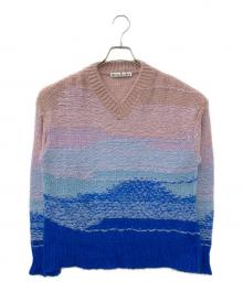 Acne studios（アクネ ストゥディオズ）の古着「グラデーションニット」｜マルチカラー