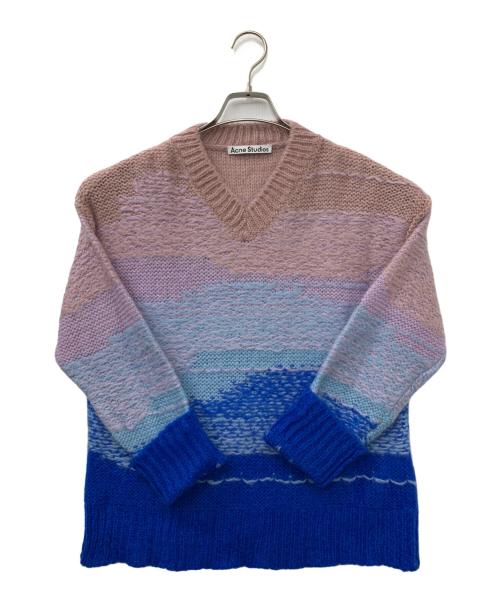 Acne studios（アクネ ストゥディオズ）ACNE STUDIOS (アクネ ストゥディオズ) グラデーションニット マルチカラー サイズ:XXSの古着・服飾アイテム