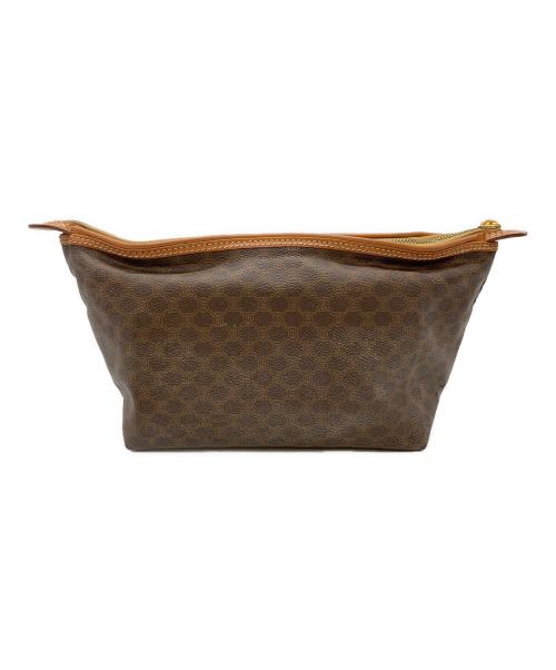 CELINE（セリーヌ）CELINE (セリーヌ) ポーチ マカダム ブラウンの古着・服飾アイテム