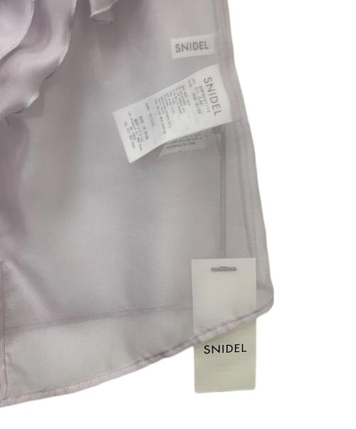 Snidel（スナイデル）Snidel (スナイデル) ノースリフリルブラウス パープル サイズ:Fの古着・服飾アイテム