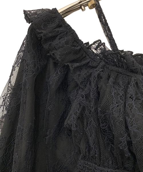 Snidel（スナイデル）Snidel (スナイデル) オフショルギャザーブラウス ブラック サイズ:Fの古着・服飾アイテム