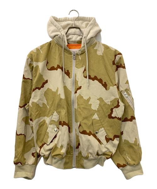 whiz limited（ウィズリミテッド）whiz limited (ウィズリミテッド) フード付MA-1ジャケット カーキ サイズ:Mの古着・服飾アイテム