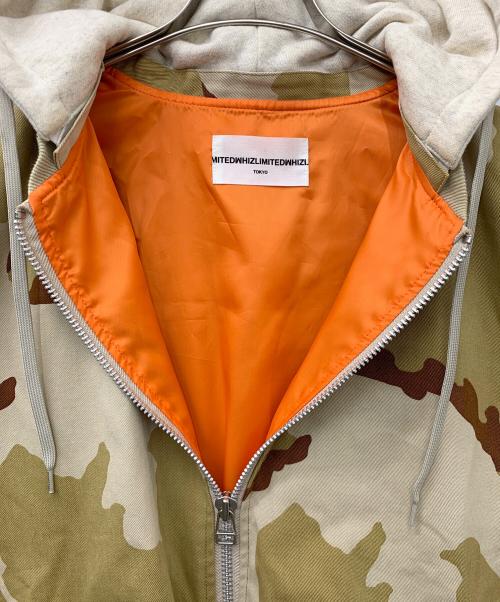 whiz limited（ウィズリミテッド）whiz limited (ウィズリミテッド) フード付MA-1ジャケット カーキ サイズ:Mの古着・服飾アイテム