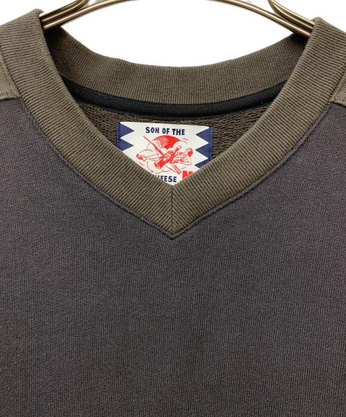 son of the cheese（サノバチーズ）SON OF THE CHEESE (サノバチーズ) 27 HOCKEY SHIRT グレー サイズ:Mの古着・服飾アイテム