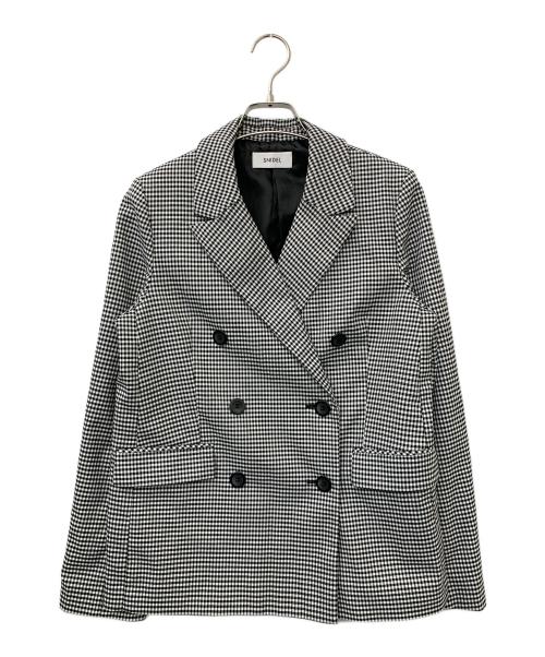 Snidel（スナイデル）Snidel (スナイデル) ダブルジャケット ホワイト×ブラック サイズ:1の古着・服飾アイテム