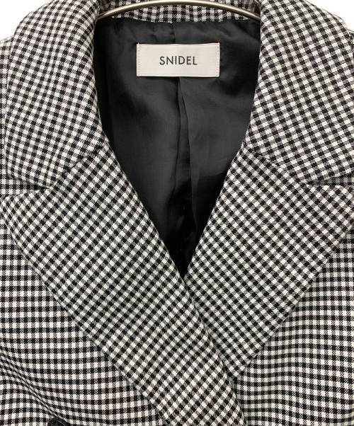 Snidel（スナイデル）Snidel (スナイデル) ダブルジャケット ホワイト×ブラック サイズ:1の古着・服飾アイテム